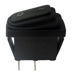Boton interruptor 2 pines negro 2 pases